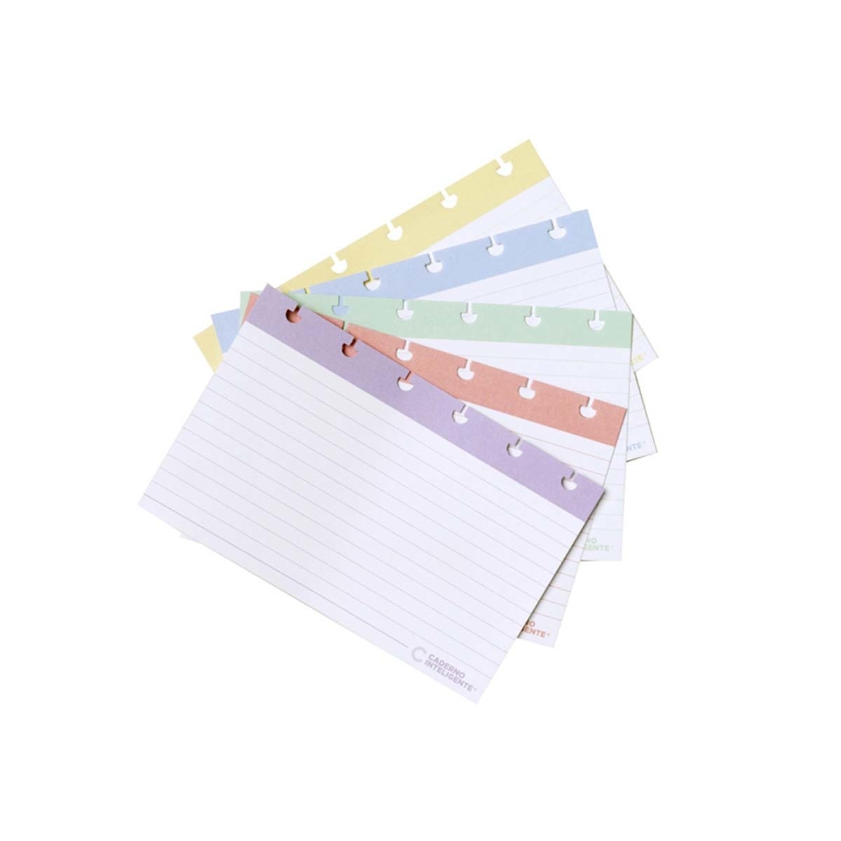 Imagem 0 de Fichas pautadas colores surtidos pack de 50 unidades Caderno Inteligente