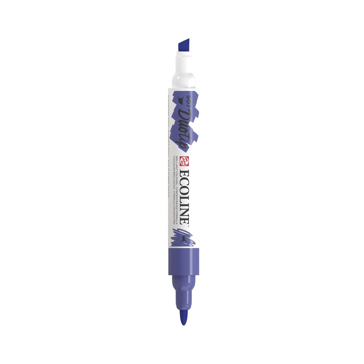 Caneta alimentar Ecoline Talens de ponta dupla azul violeta Azul-1