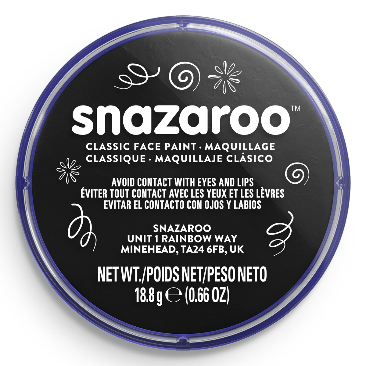 Pastilla maquillaje Snazaroo negro 3