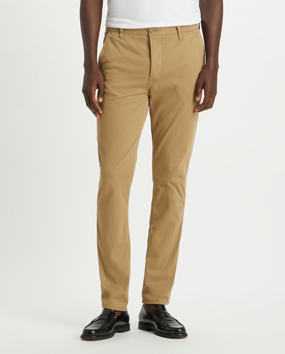 Calças chino de homem Dockers Supreme Flex Alpha skinny bege Bege-2