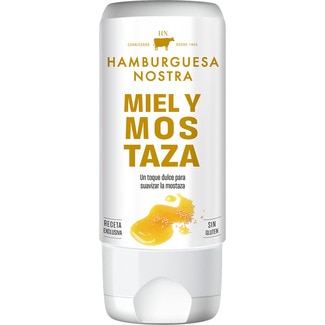 salsa HN miel y mostaza sin gluten envase 180 ml - Hamburguesa Nostra