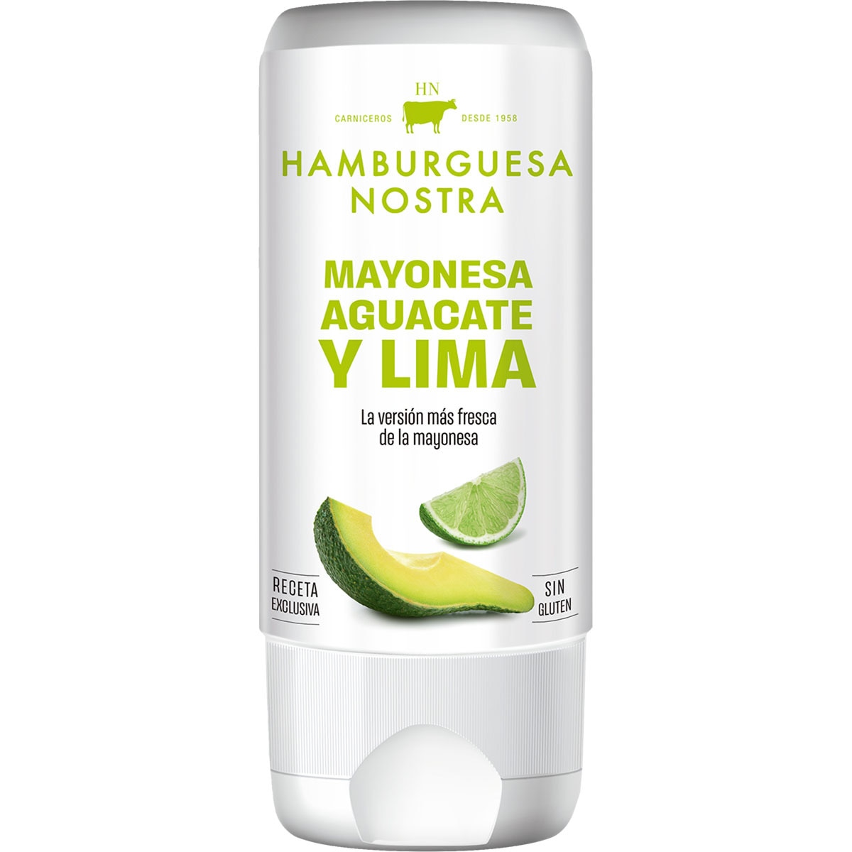 salsa HN mayonesa, aguacate y lima sin gluten envase 180 ml