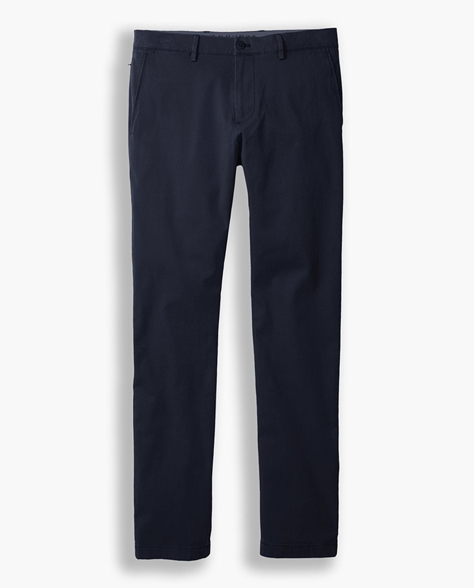 Calças Chino Elásticas Azul-marinho-5