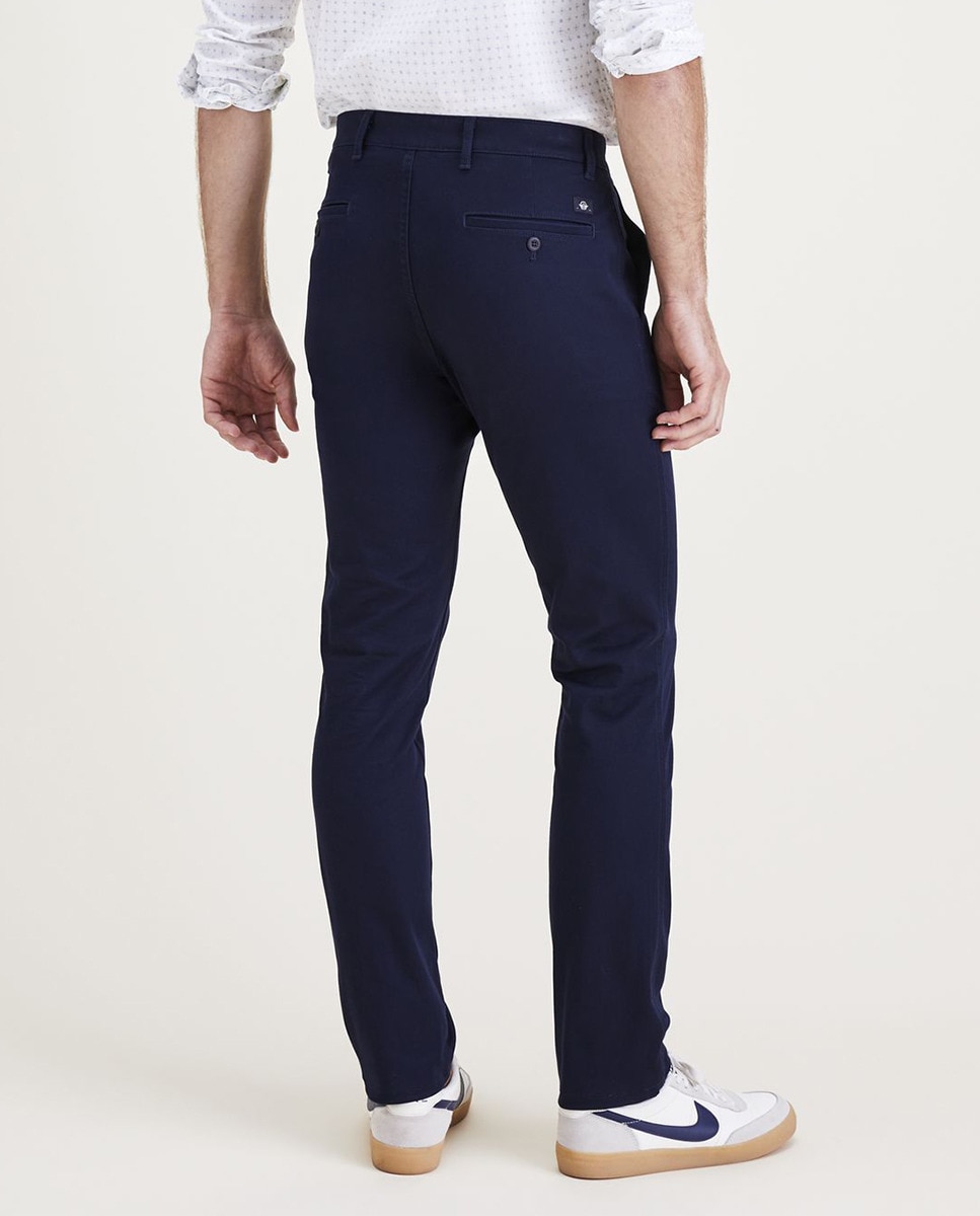 Calças Chino Skinny Azul-marinho-3