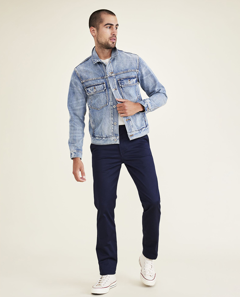 Calças Chino Slim Azul-marinho-6