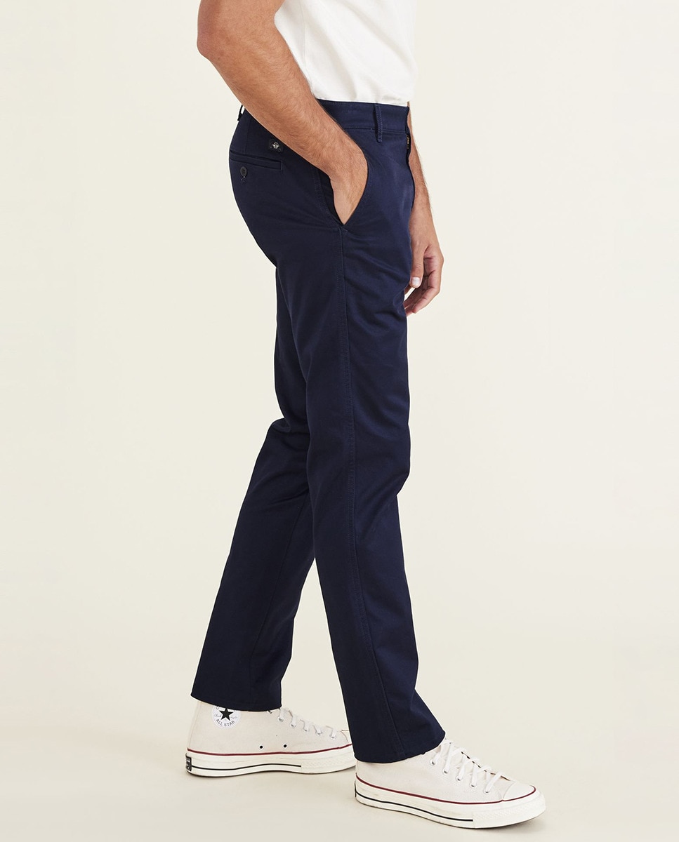 Calças Chino Slim Azul-marinho-4