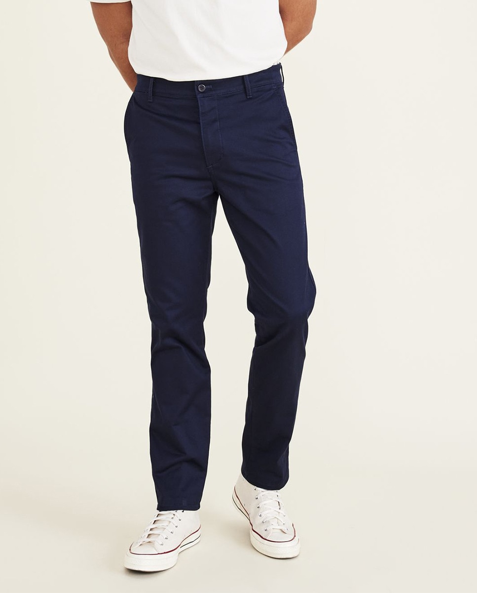 Calças Chino Slim Azul-marinho-2