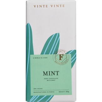 Chocolate Preto 58% Menta Fusion Collection tablete 50 g - Vinte Vinte