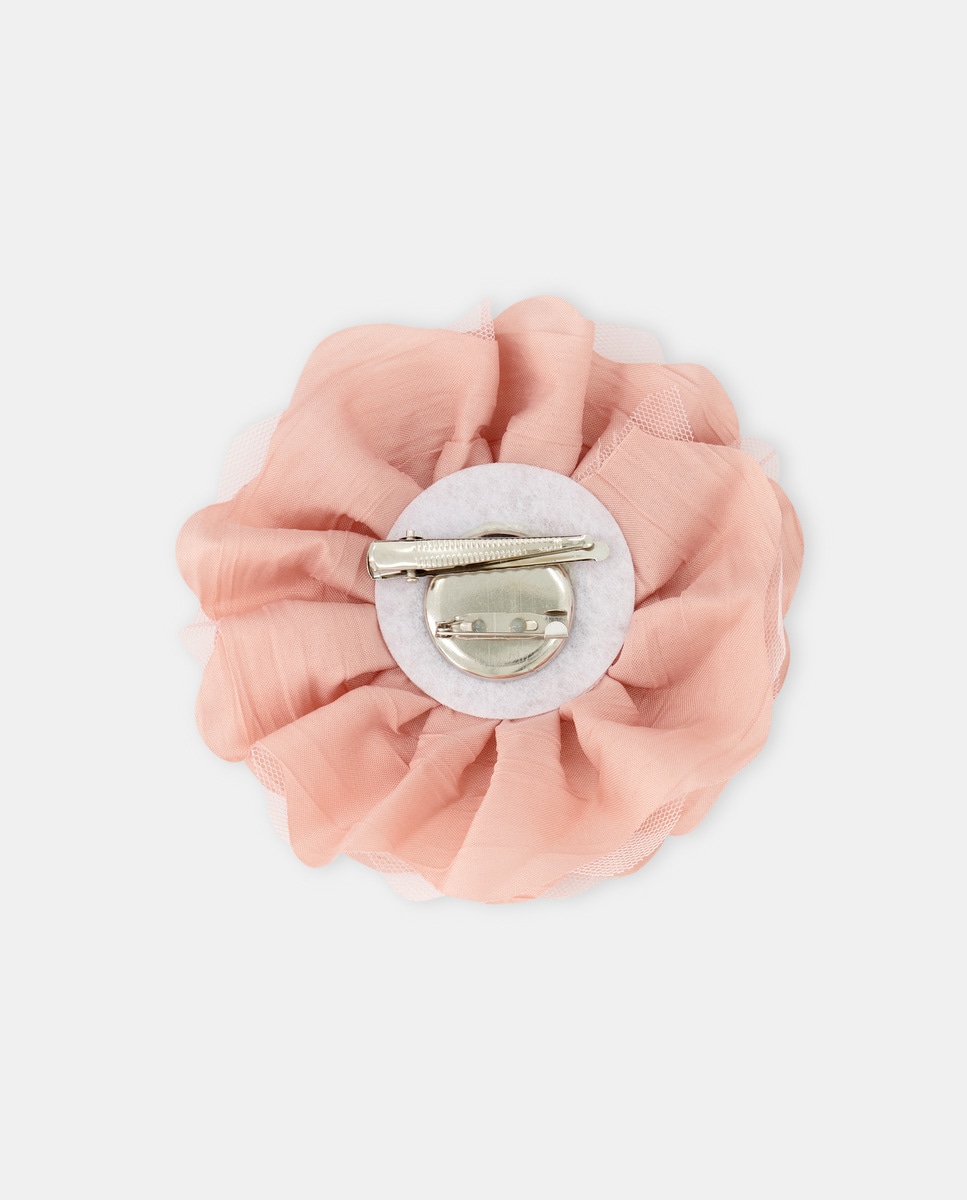 Mola de Bico de Pato com Flor Redonda - Rosa Rosa-2