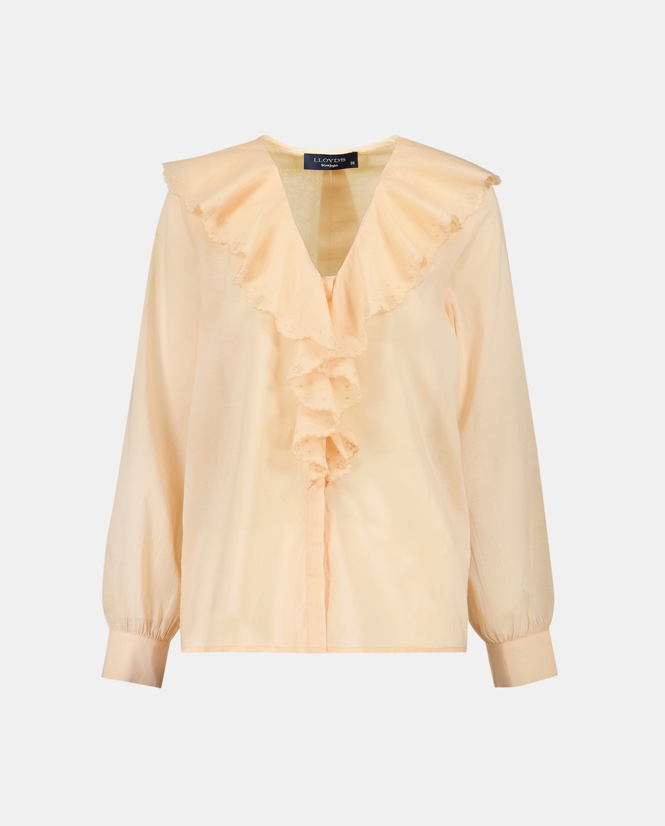 Blusa Lisa com Folho Salmão-4