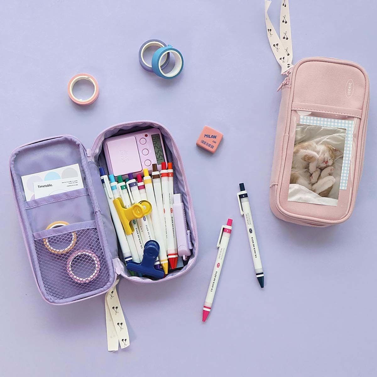 Estojo Grande Pen Pouch - Roxo 3