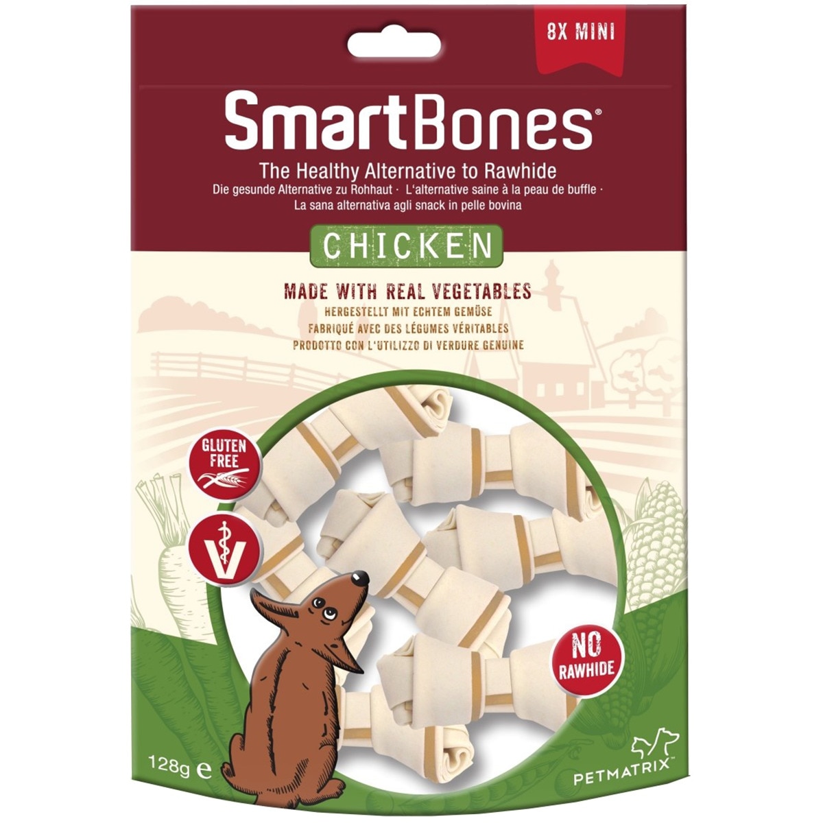 Snack para Cão Mini sabor Galinha embalagem 8 unidade