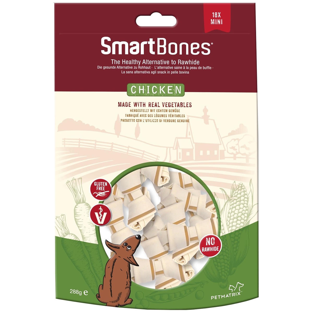 Snack para Cão Mini sabor Galinha embalagem 18 unidade