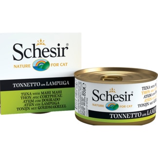 Alimento Húmido para Gato Atum e Dourada lata 85 g - Schesir
