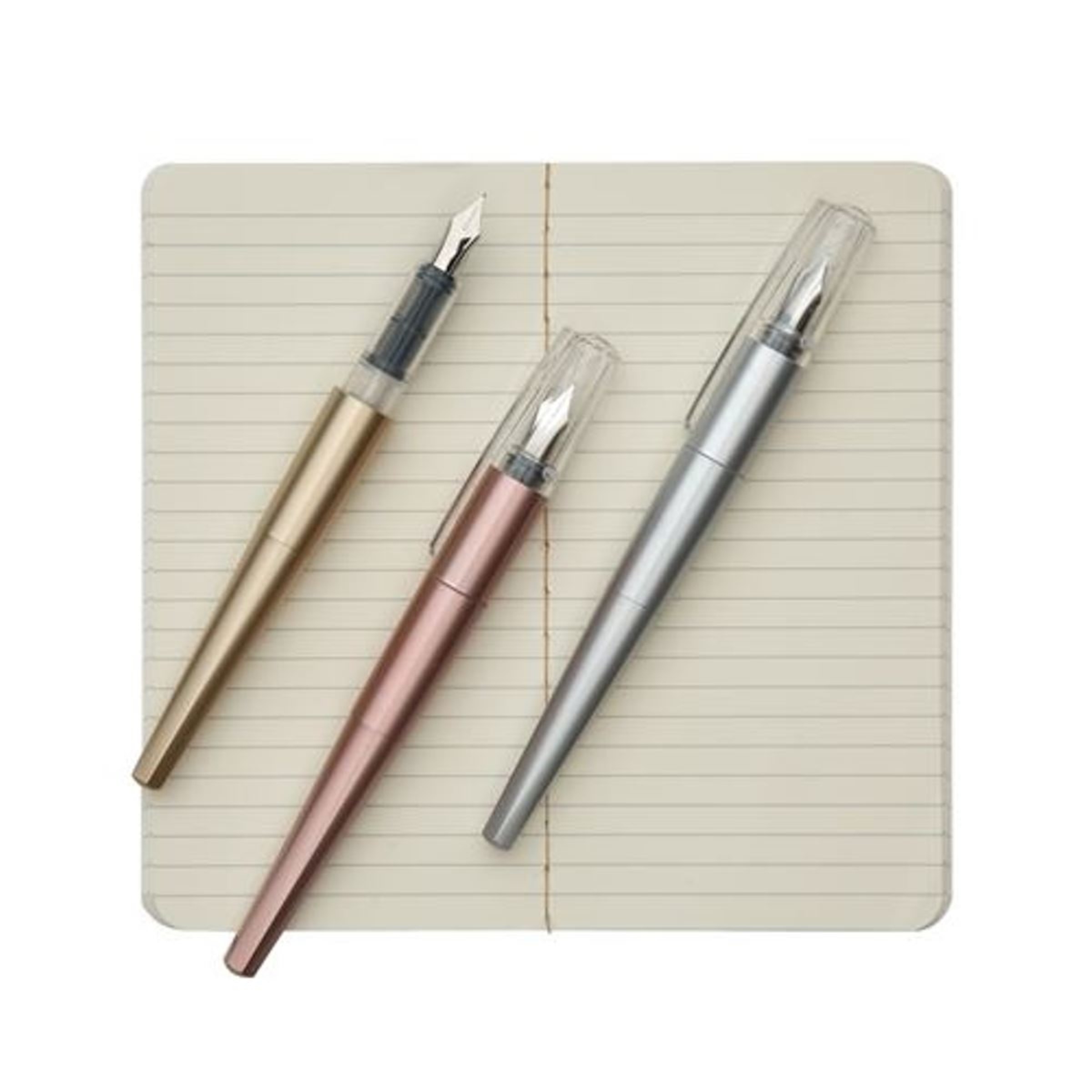 Conjunto de 3 Canetas de Tinta Permanente Ooly Modern Script com Bloco de Notas 2