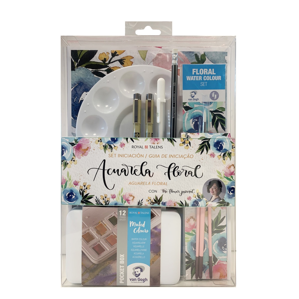 Imagem 0 de Conjunto Aguarela Floral - Multicolor