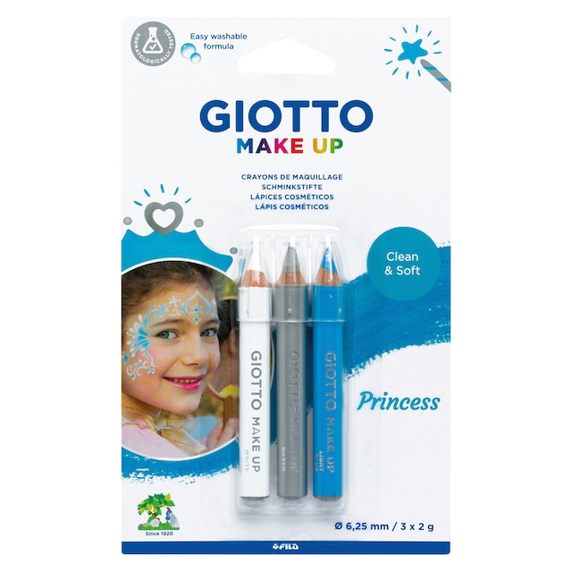 Imagen 0 de Blíster 3 lápices cosméticos temática princesa Make Up Giotto