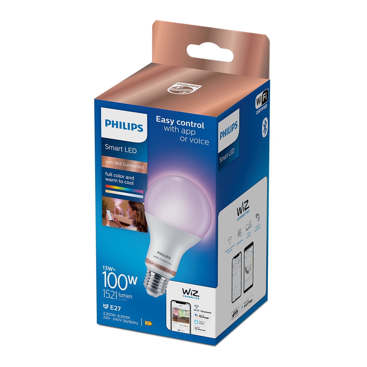 Bombilla LED Colores Inteligente Estándar E27 13 W 1.521 lm Regulable 2200-6500 K SpaceSense Colores-5