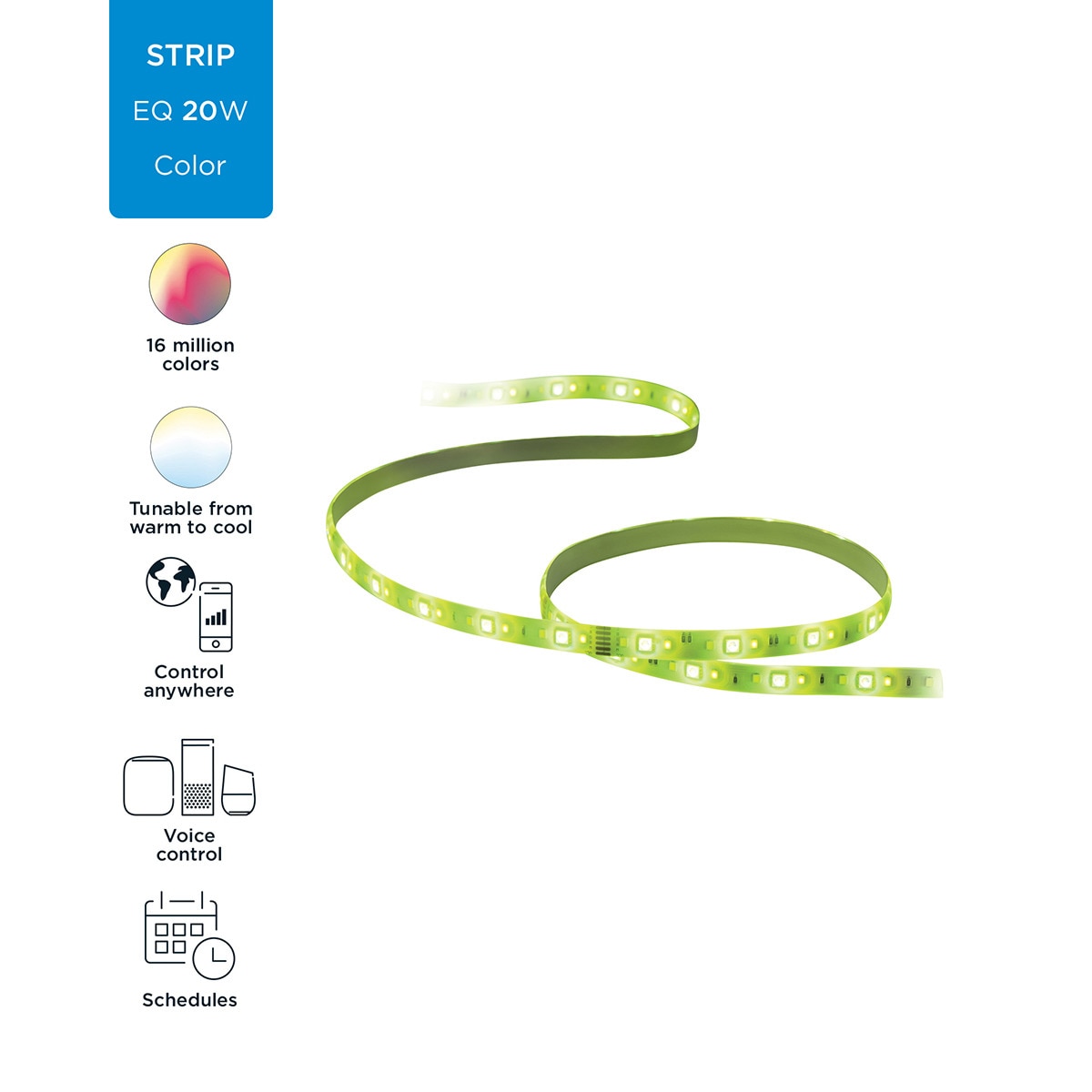 Tira LED Colores Wiz 2 m 11 W RGB-CCT SpaceSense Colores-3