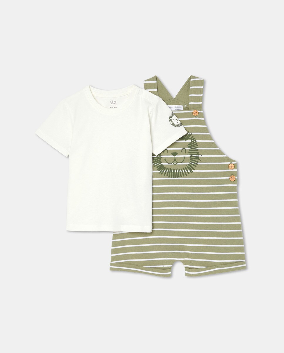 Ensemble salopette courte