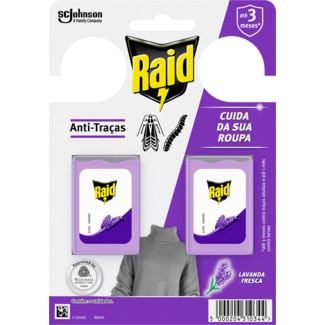 Anti-Traças Gel Lavanda embalagem 2 unidades - Raid