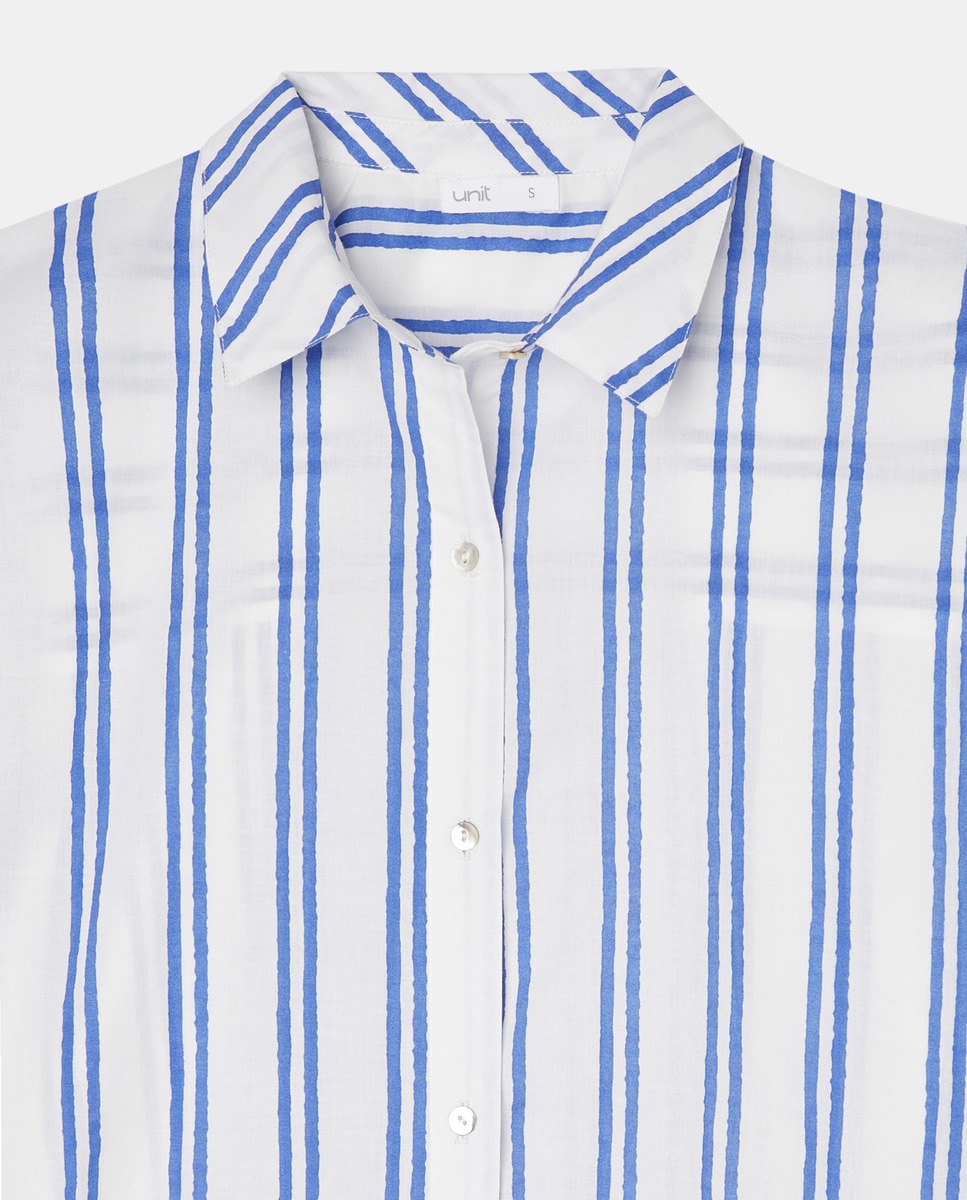Camisola de mujer rayas Azul-5
