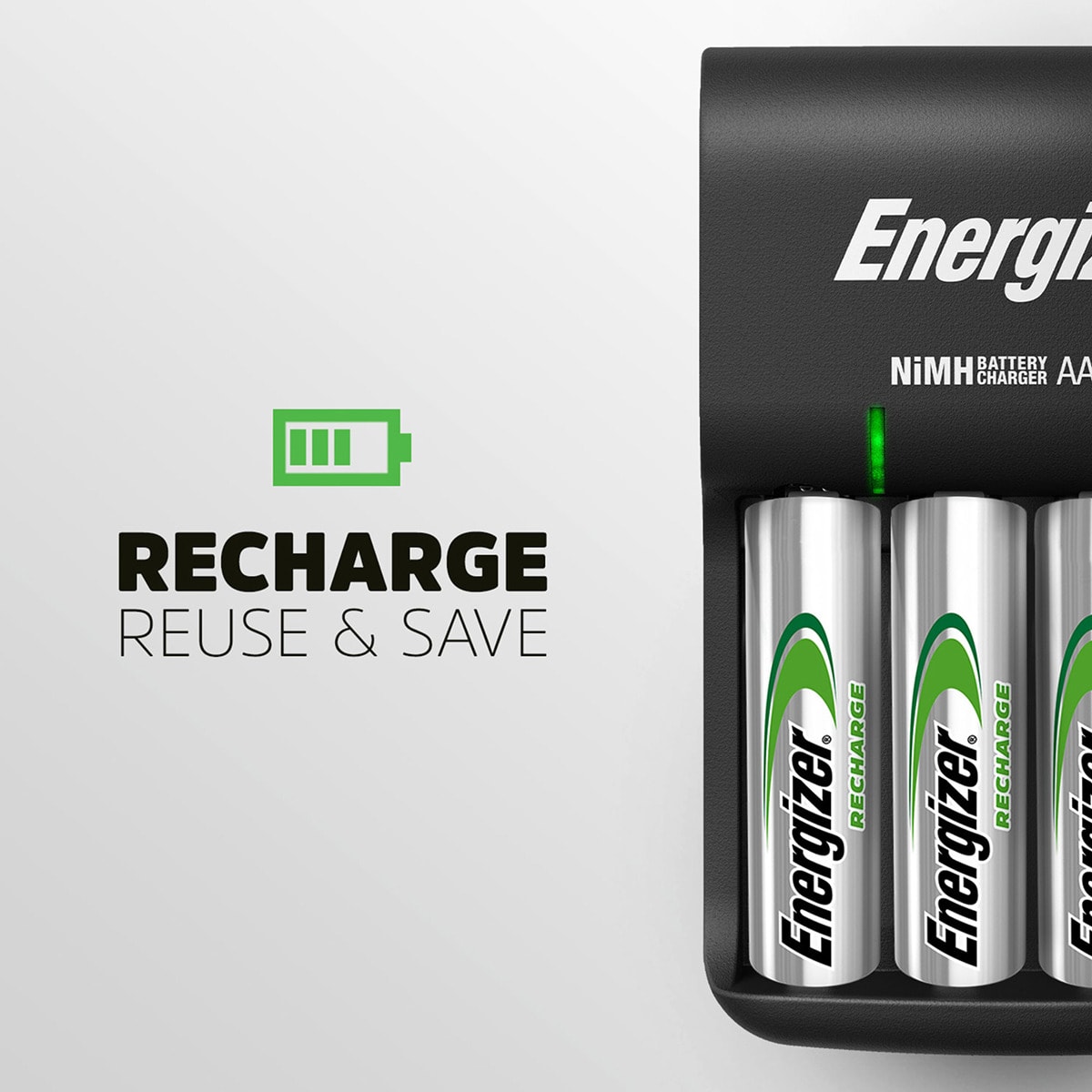 Cargador USB + 4 Pilas AA LR06 7