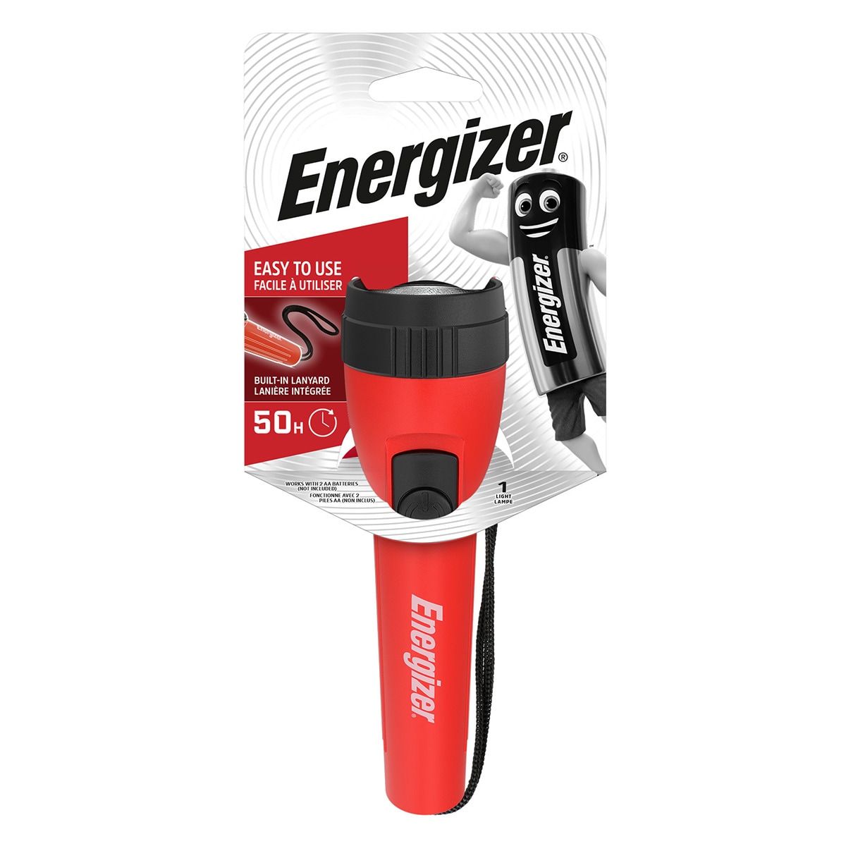 Lanterna LED Plástico 25 lm - 35 m Vermelho / Preto-8