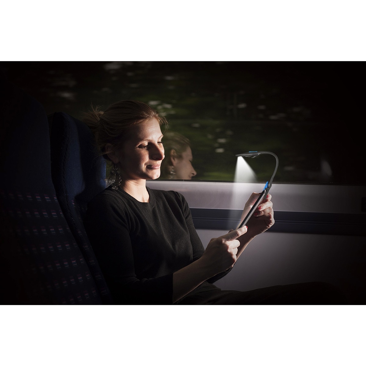 Lanterna LED para Livros Preto / Azul-10