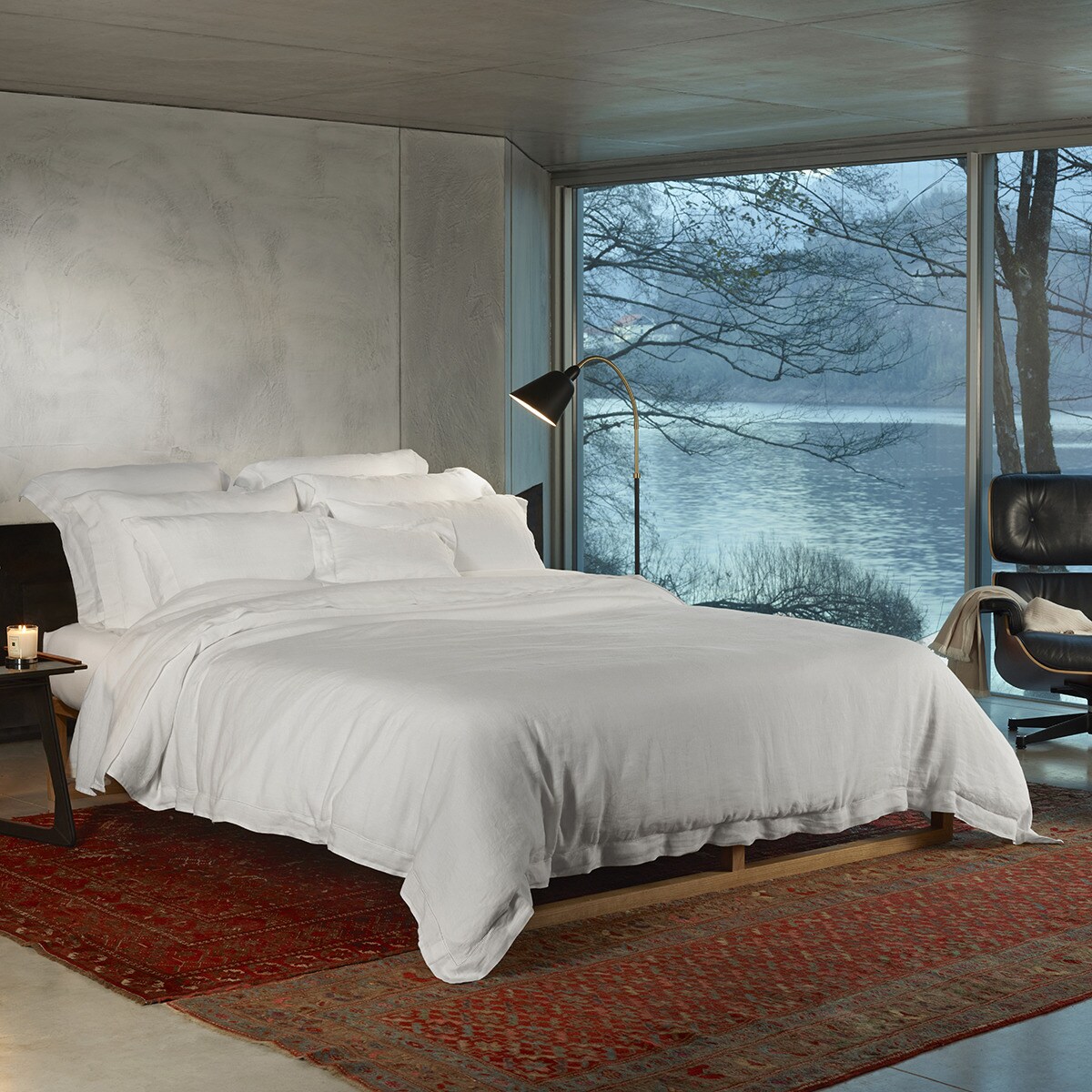 Lençol de Baixo em Linho Branco-2