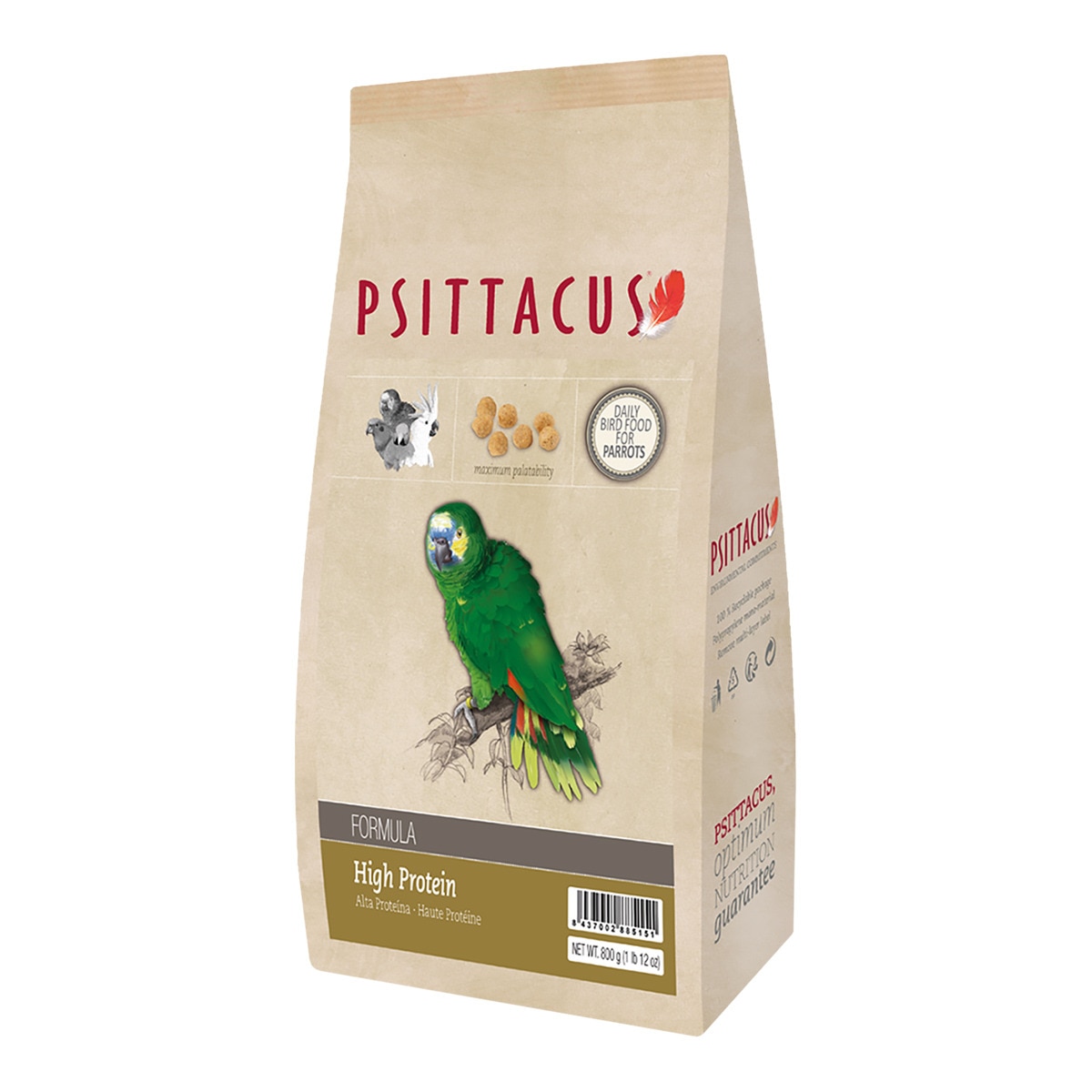Pienso para pájaros Psittacus Fórmula High Protein 1