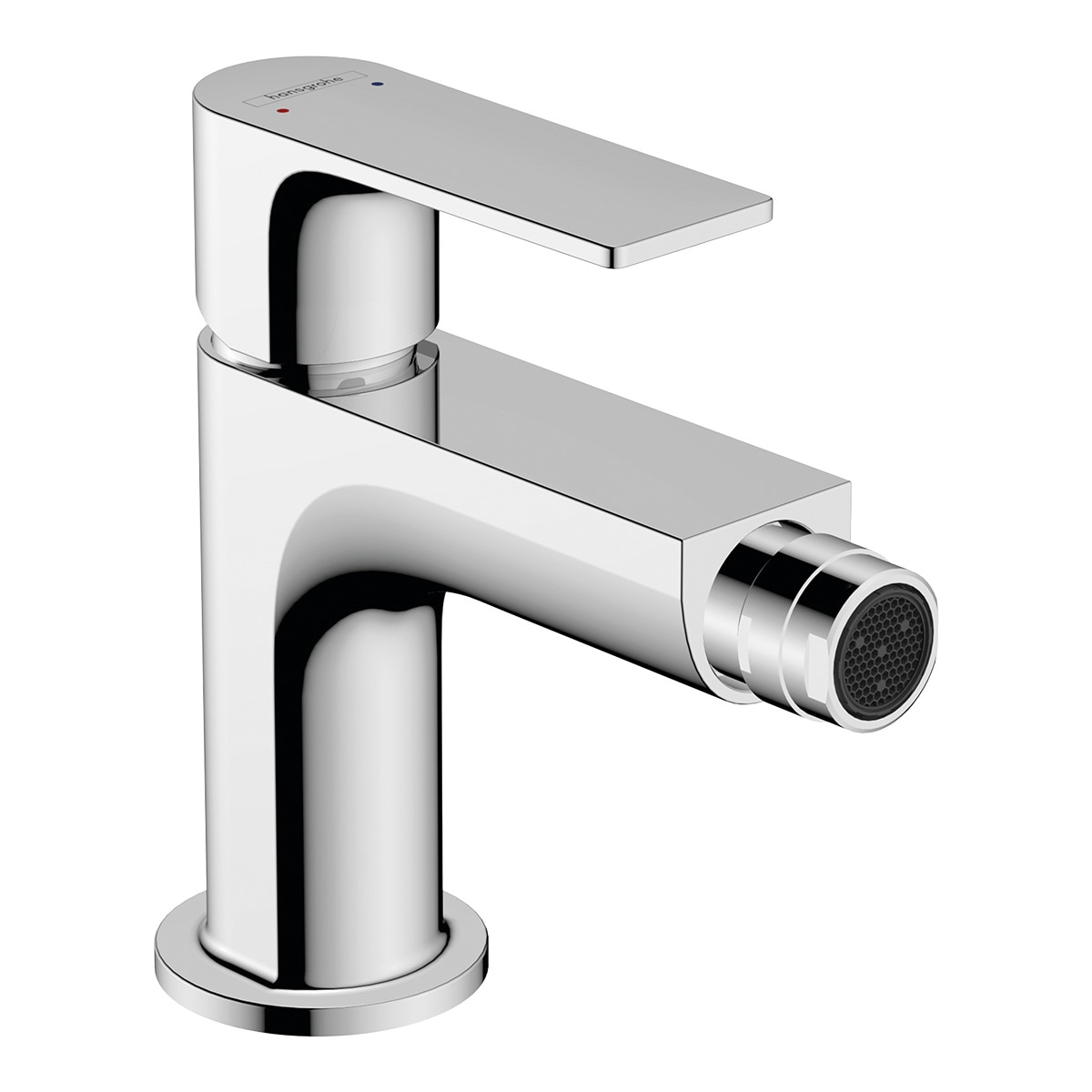 Grifo monomando para bidé con desagüe automático Rebris E Hansgrohe Cromo-1