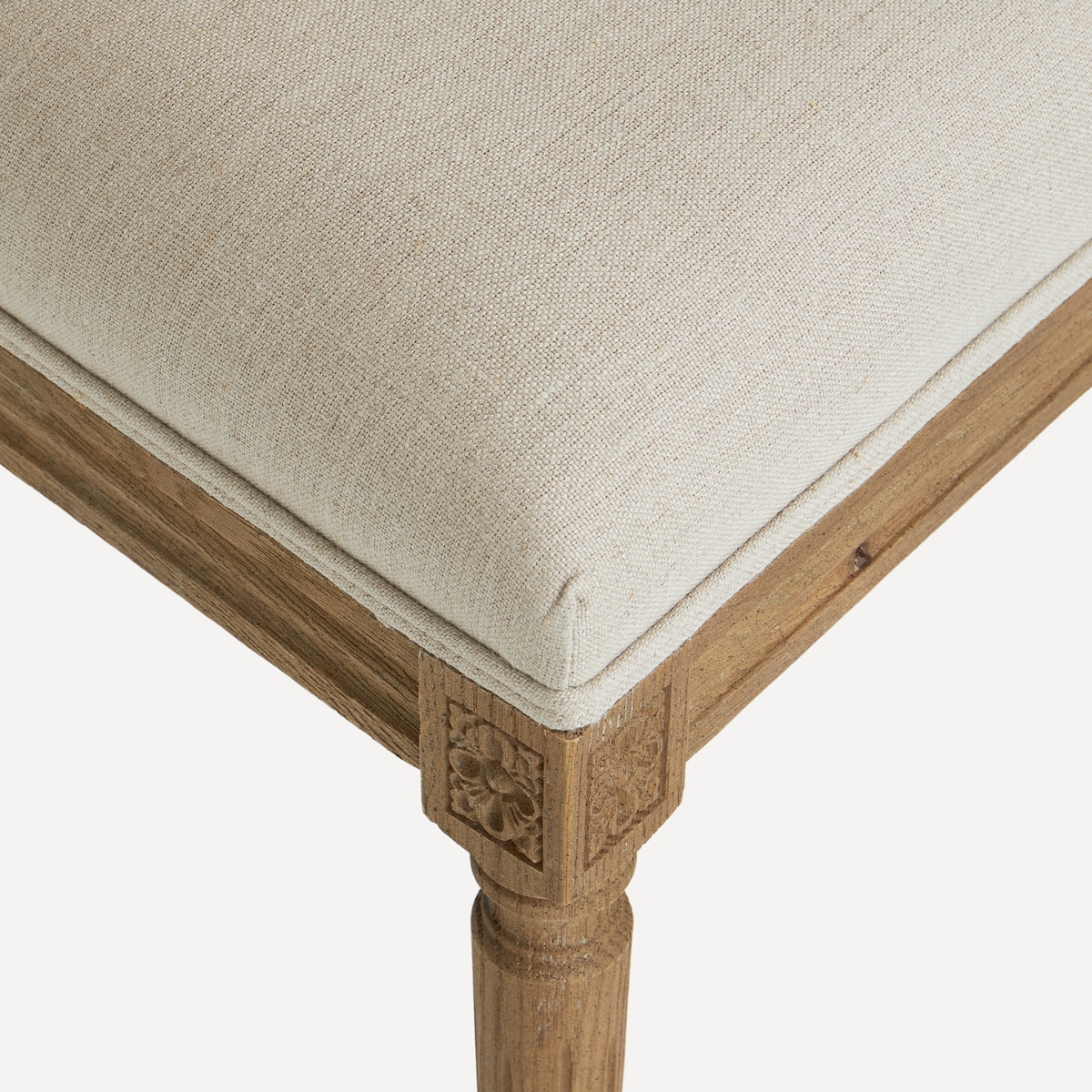 Silla de comedor de madera de roble tapizada en lino Fulham El Corte Inglés · El Corte Inglés · El Corte Inglés