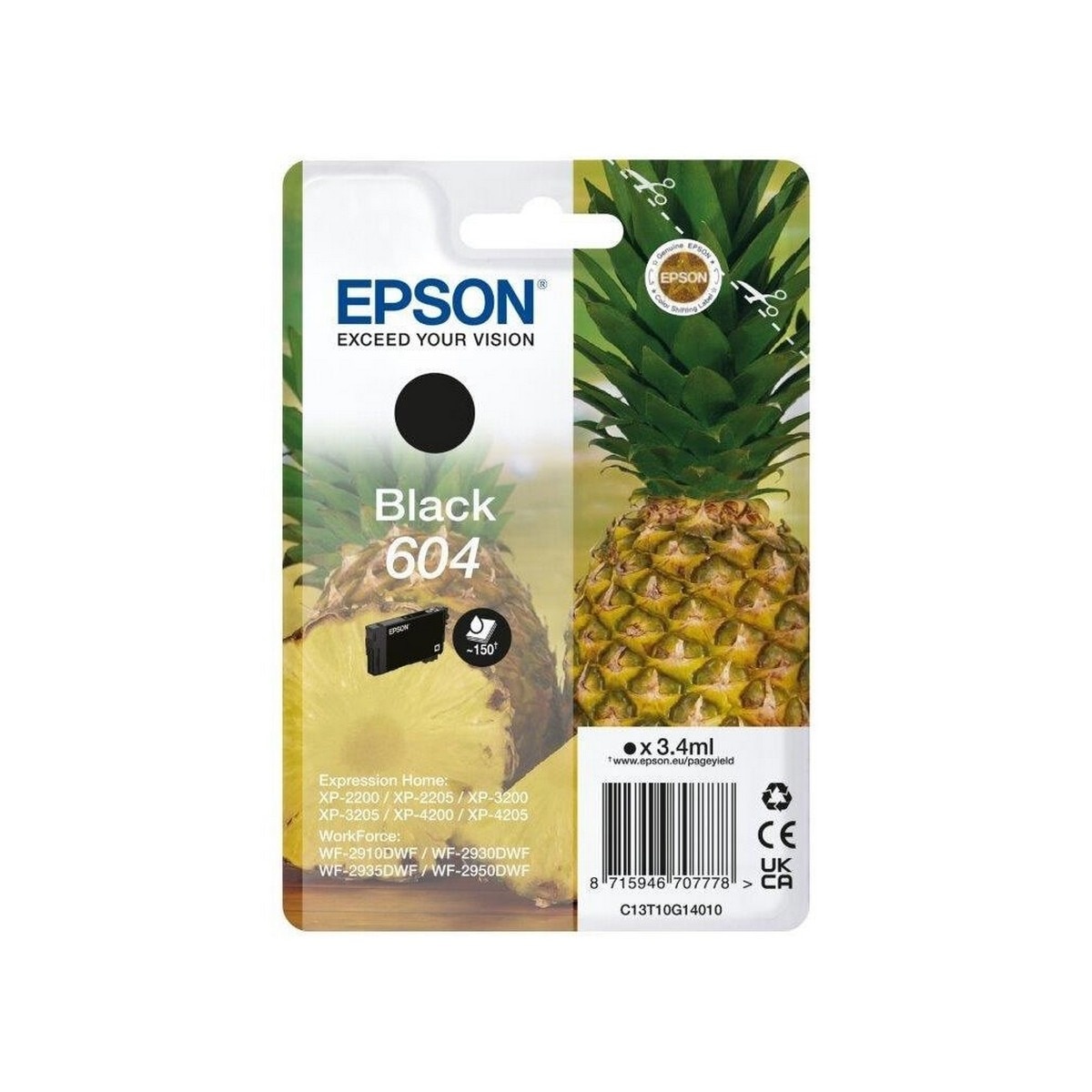Tinteiro Original Singlepack Black 604, C13T10G14020 Preto-1