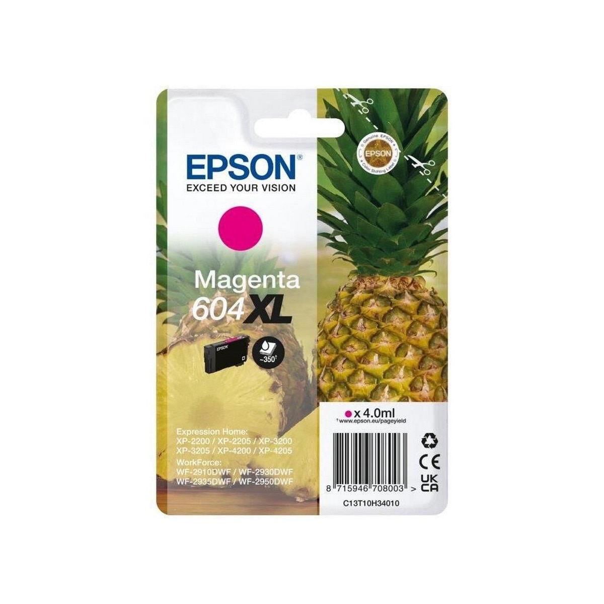 Tinteiro Epson Magenta 604 XL 1