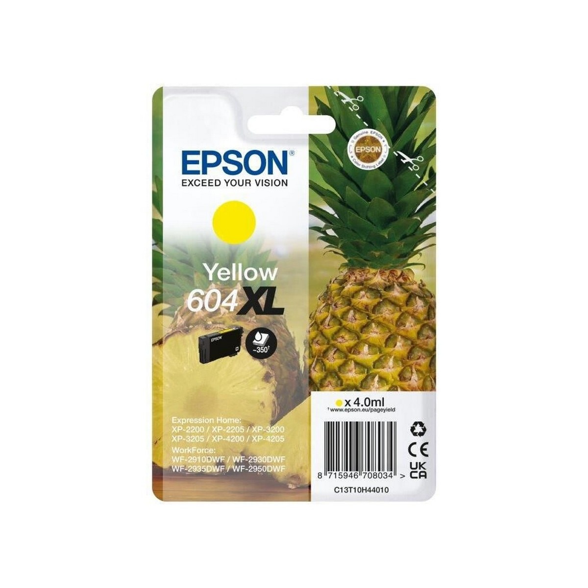 Tinteiro Epson Amarelo 604 XL 1