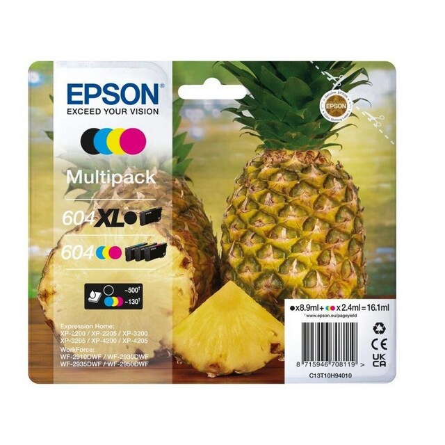 Imagem 0 de Tinteiros Epson Multipack 3 Tintas 604 + Preto 604XL