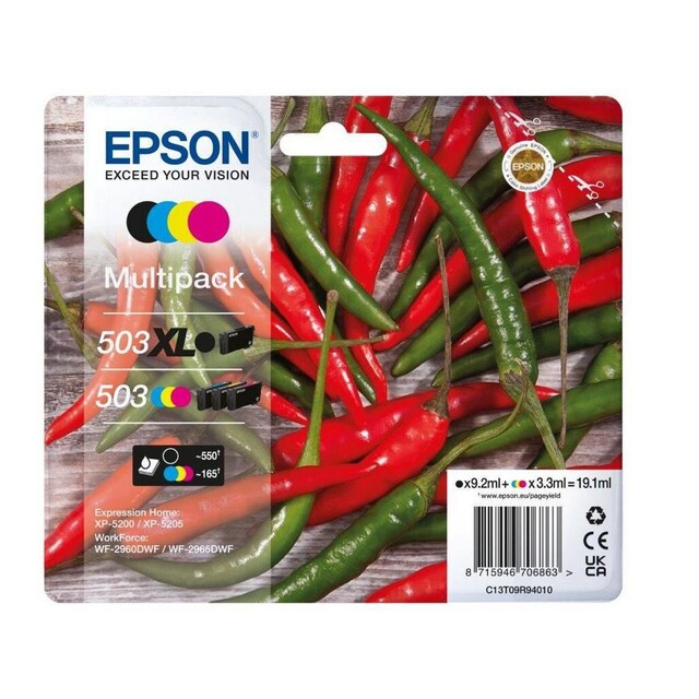 Imagem 0 de Tinteiro Original Multipack 4-Colours 503 Xl Black, C13T09R94020