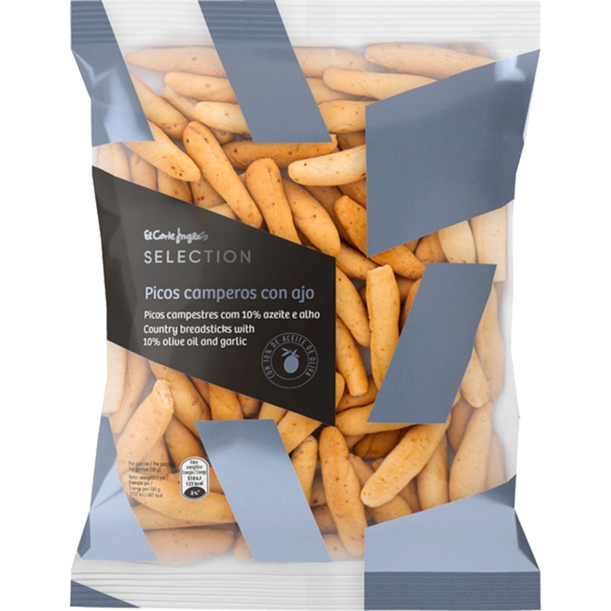 Picos Camperos com Azeite e Alho embalagem 250 g