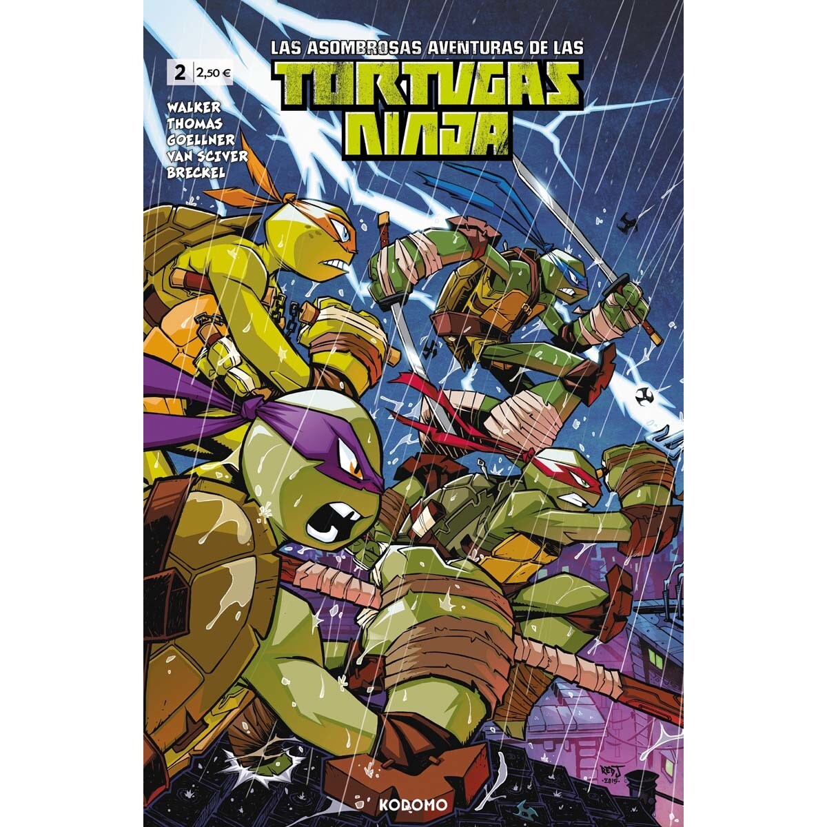 Las asombrosas aventuras de las Tortugas Ninja núm. 02 (Capa mole) 1
