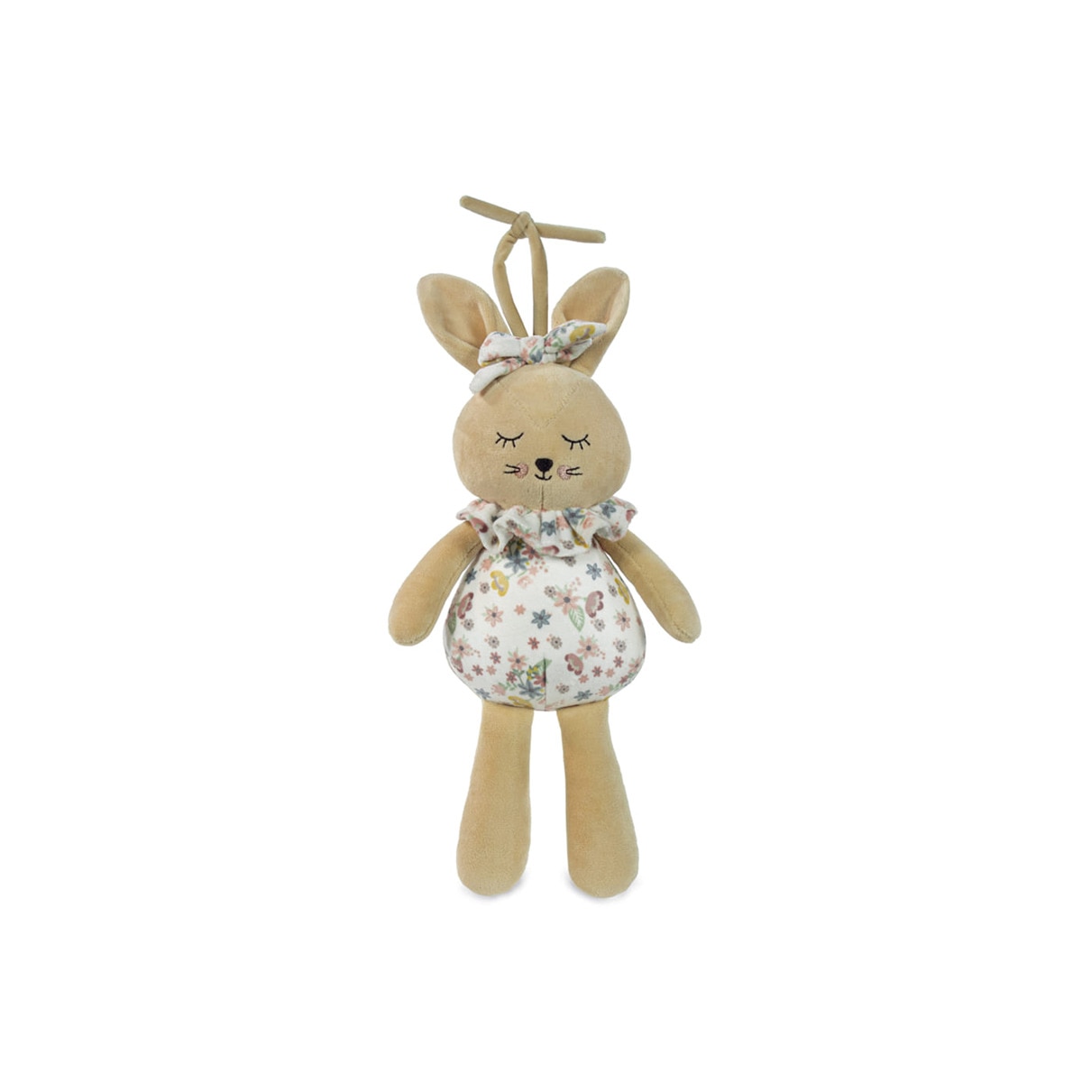 Peluche conejo Pasito a Pasito musical Mr&Mrs rabbit Rosa claro-1