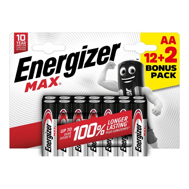 Imagen 0 de Pack Pilas Alcalinas 12+2 AA LR06 Energizer