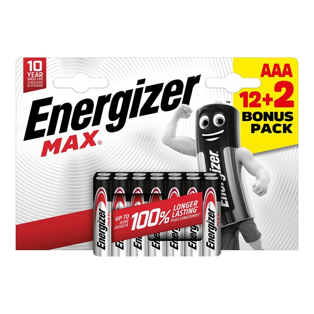 Imagen 0 de Pack Pilas Alcalinas 12+2 AAA LR03 Energizer