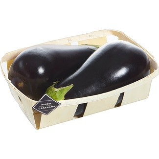 berenjena negra bandeja 600 g peso aproximado - Huerta De Carabaña