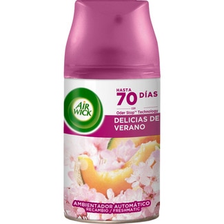 ambientador automático Delicias de Verano recambio 250 ml fragancia cambiante - Air Wick Freshmatic