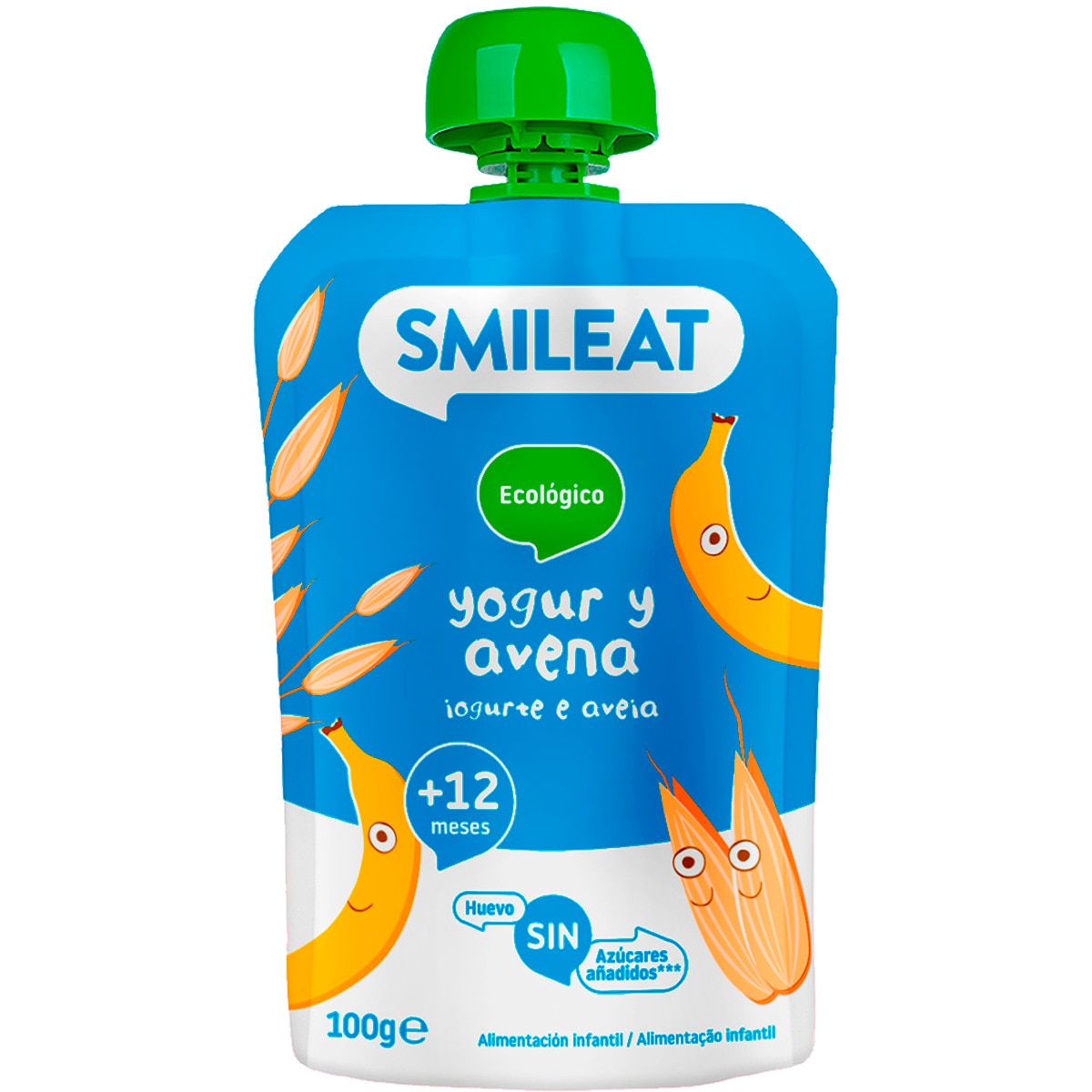 Iogurte e Aveia +12 Meses Biológico embalagem 100 g