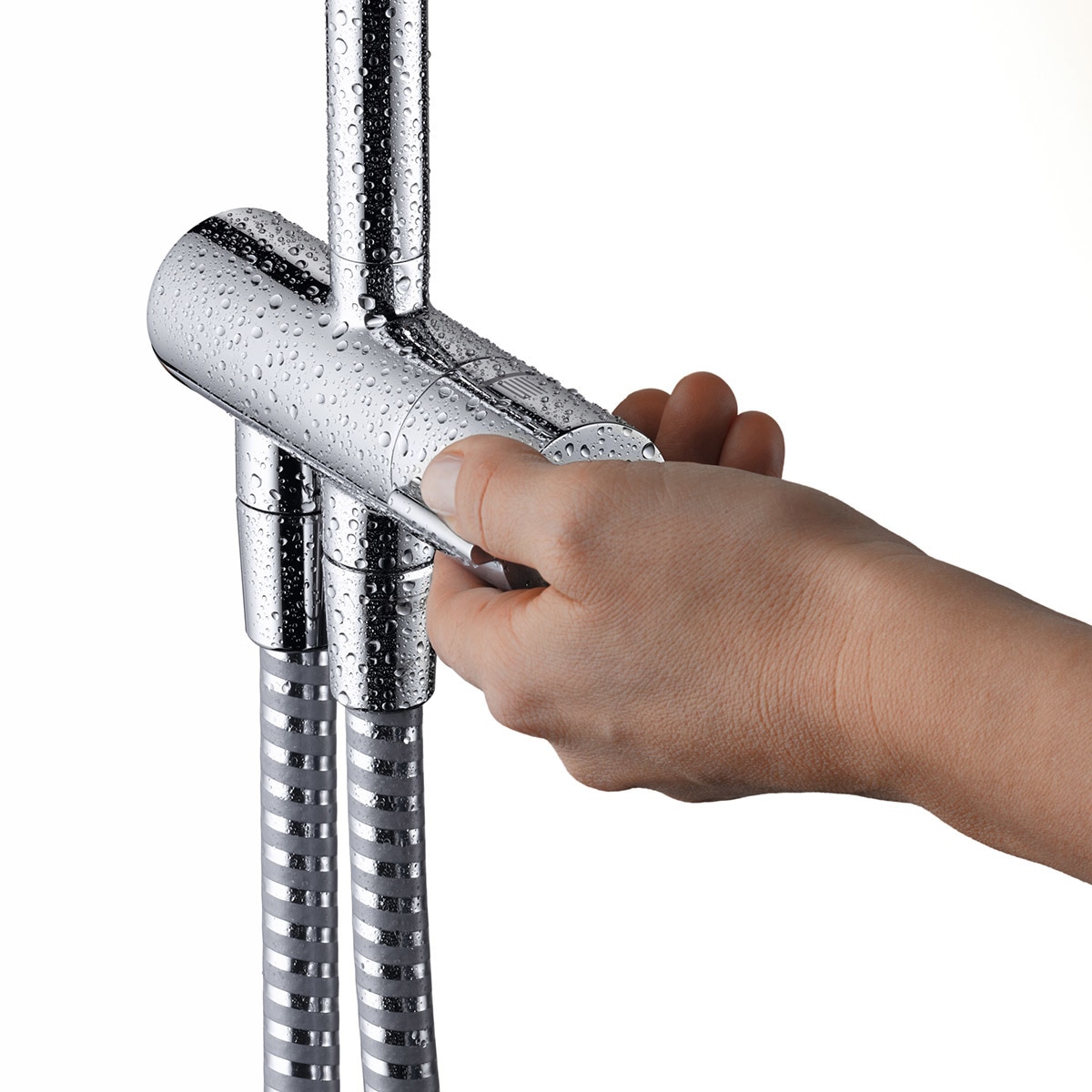 Conjunto de Duche Vernis Blend Cromado-3