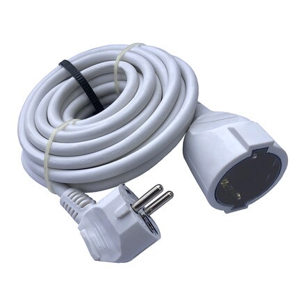 Prolunga Elettrica Zenitech 3G1.5 - 3 Metri, Bianca, Spina 2P+T 16A, Cavo HO5VV-F - Foto 4