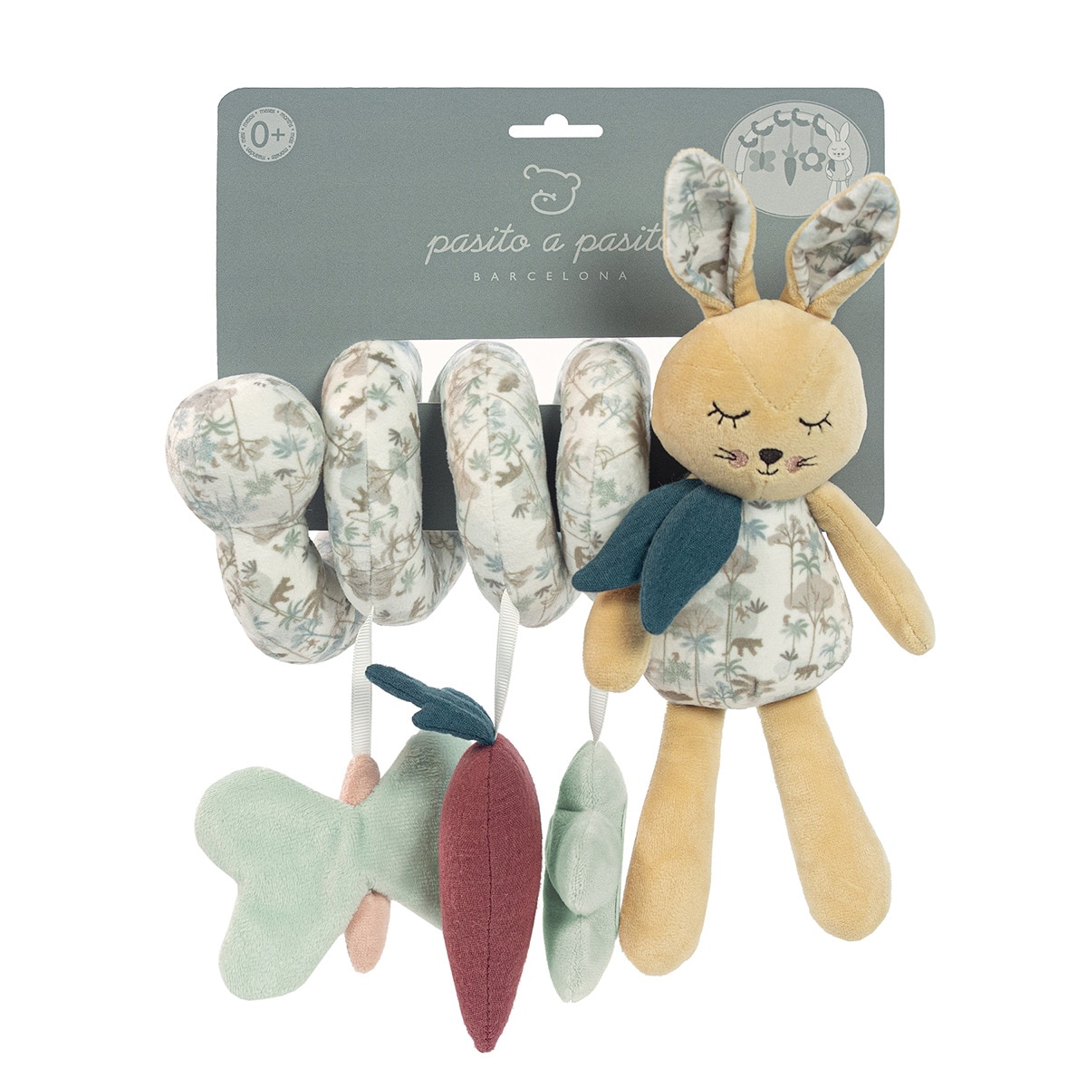 Ristra actividad Conejo Pasito a Pasito Mr&Mrs rabbit Verde Agua-3