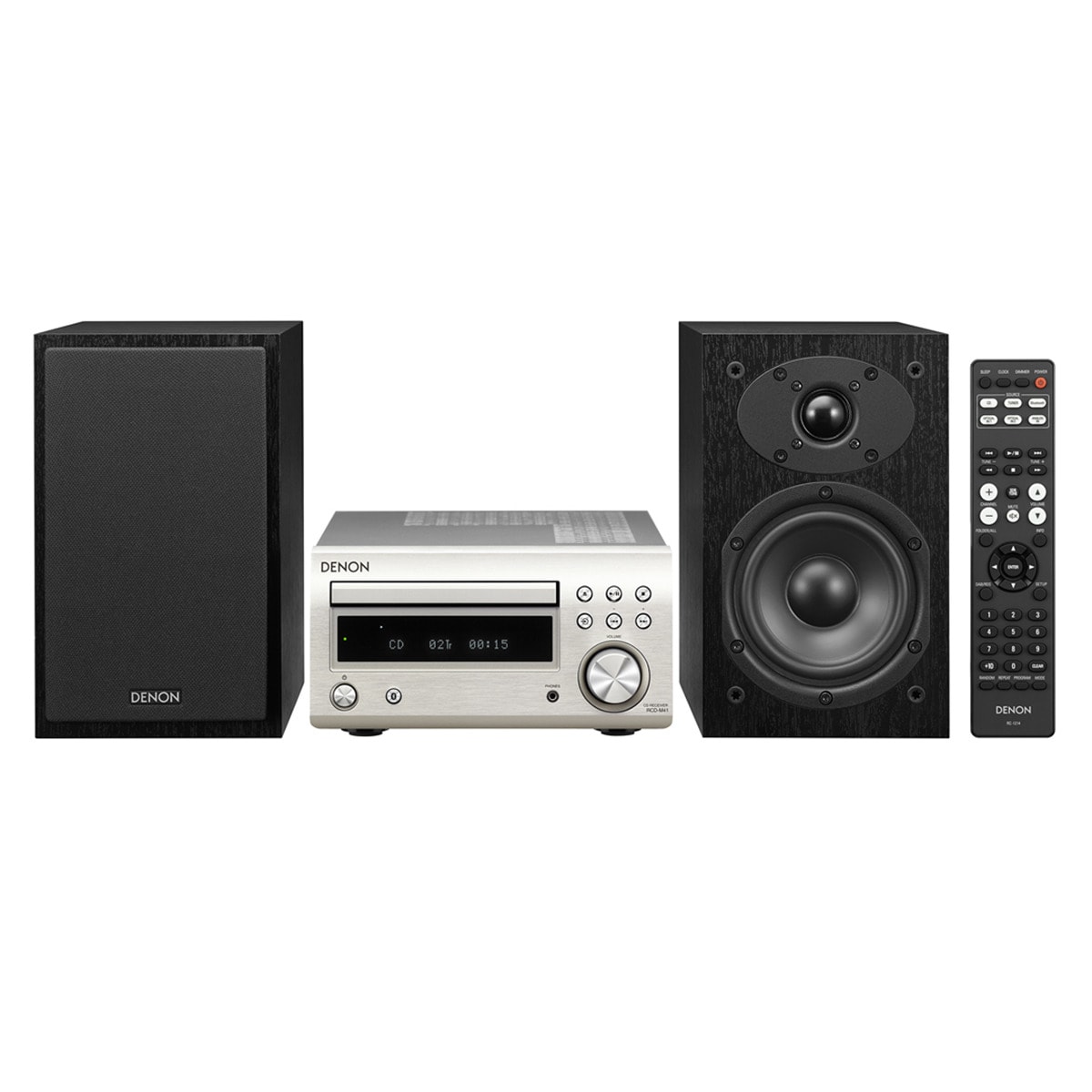 Equipo Hi-Fi Denon DM-41 Silver/BL con CD y Bluetooth Silver / Negro-2